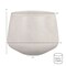 Armen Living Amethyst Medium Round Lightweight Concrete Indoor or Outdoor Planter in Gray LCAWSMPLGR - alternate 3